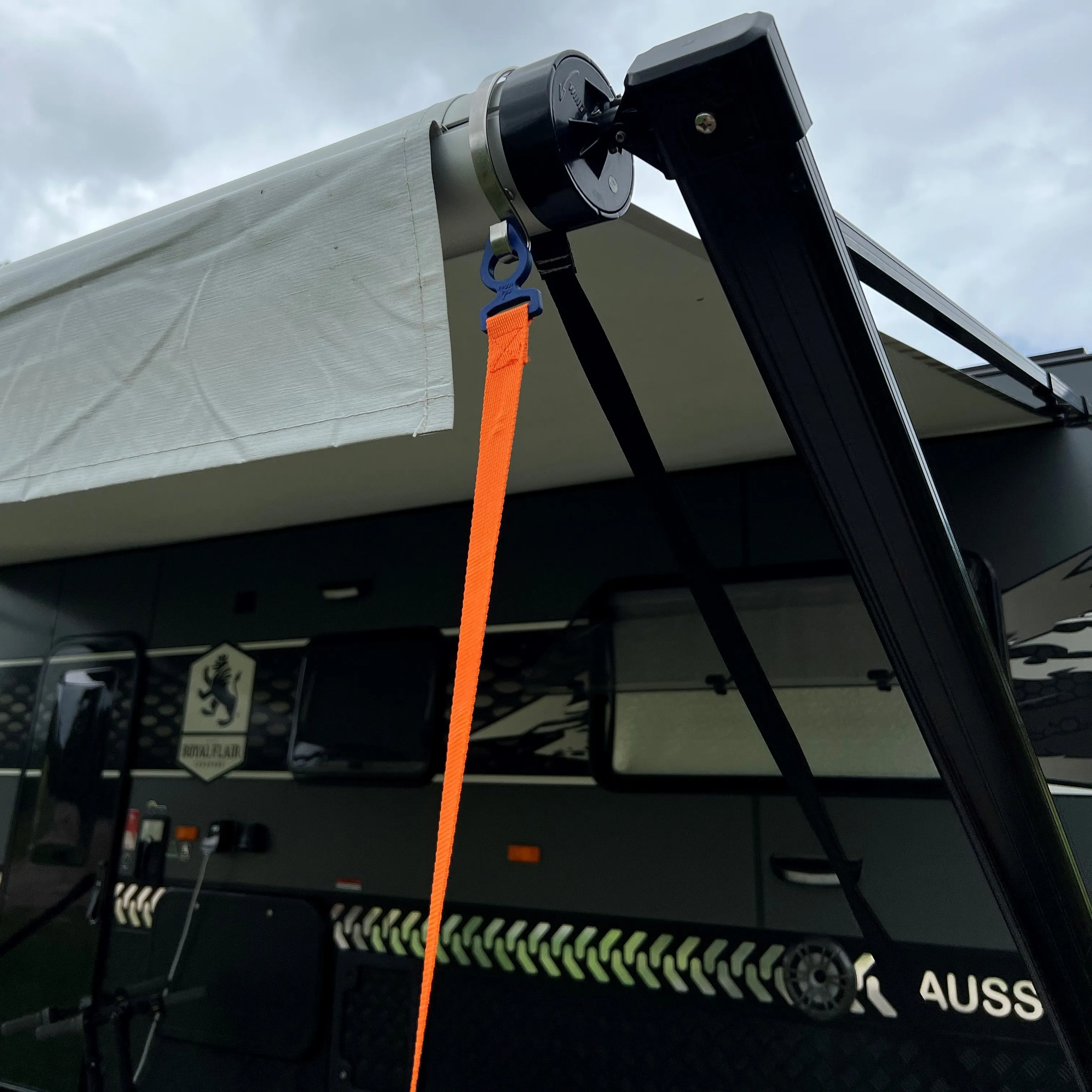 Tie Strap 2.0  (PP25) • (SINGLE item) • Caravan Awning Adjustable Tie-down Strap (Dometic, Carefree, Aussie Traveler, Thule, Kings etc.)