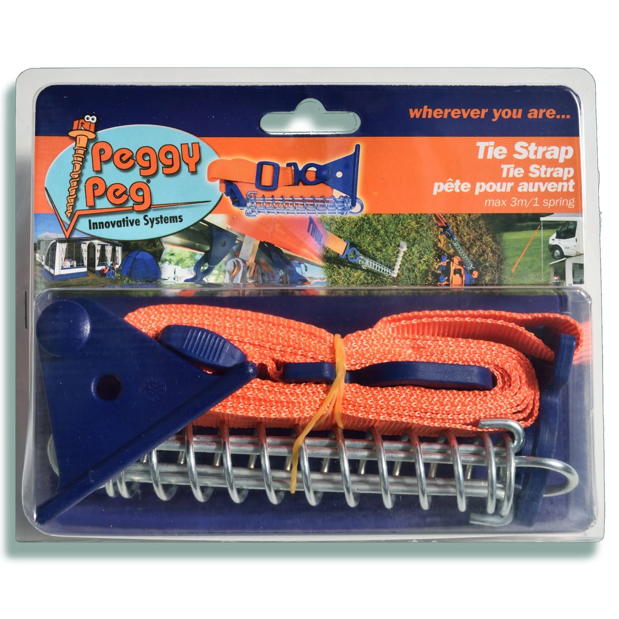Tie Strap 2.0  (PP25) • (SINGLE item) • Caravan Awning Adjustable Tie-down Strap (Dometic, Carefree, Aussie Traveler, Thule, Kings etc.)