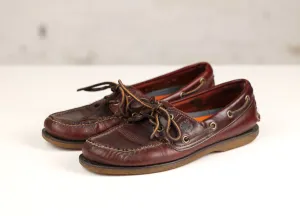 Timberland Leather Deck Boat Shoes - Brown - UK 7
