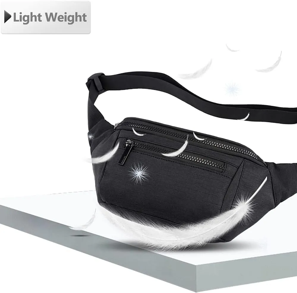 Travel Belt Bag, Crossbody Bag with Adjustable strap for Running Hiking