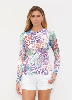 Tropic Coral (8112) ~ Long Sleeve Rash Guard