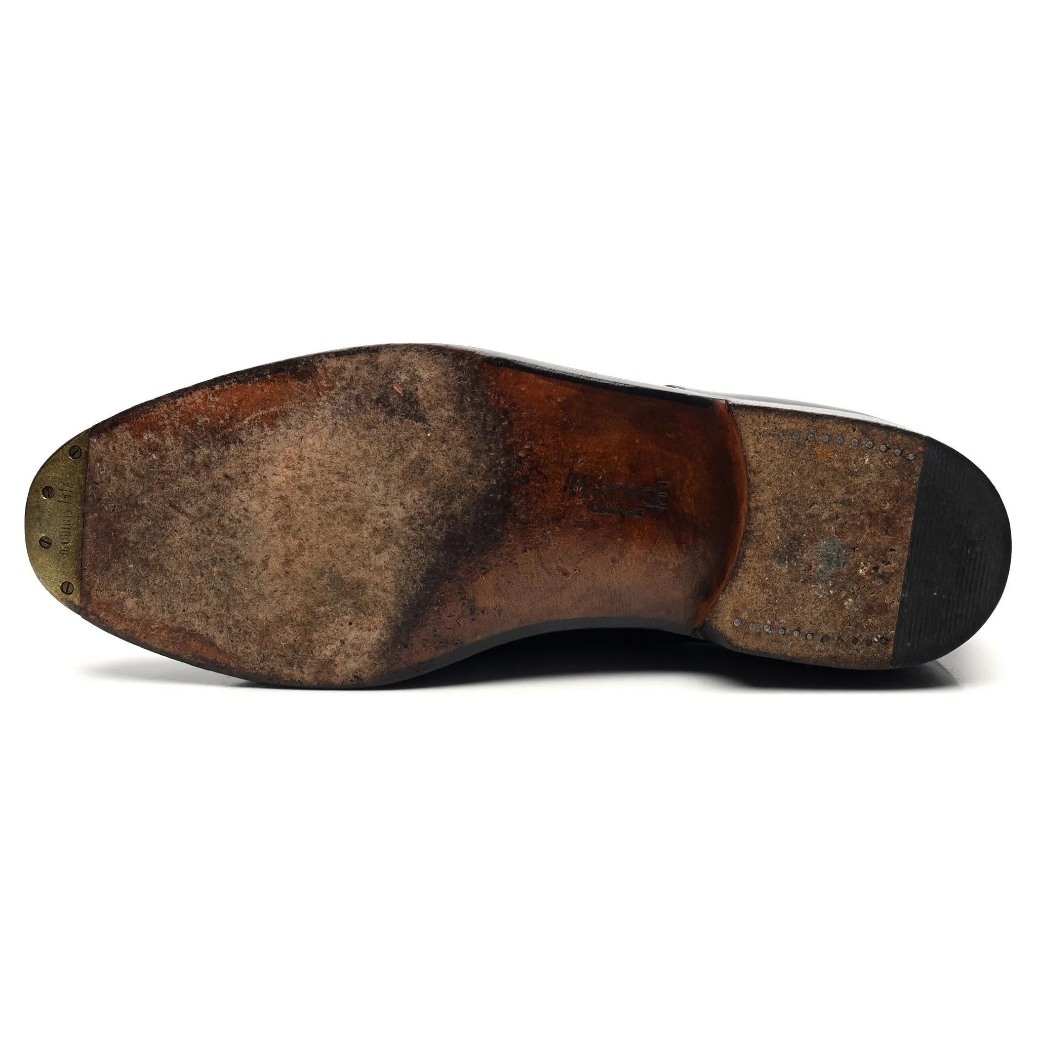 'Tuileries' Black Leather Double Monk Strap UK 11