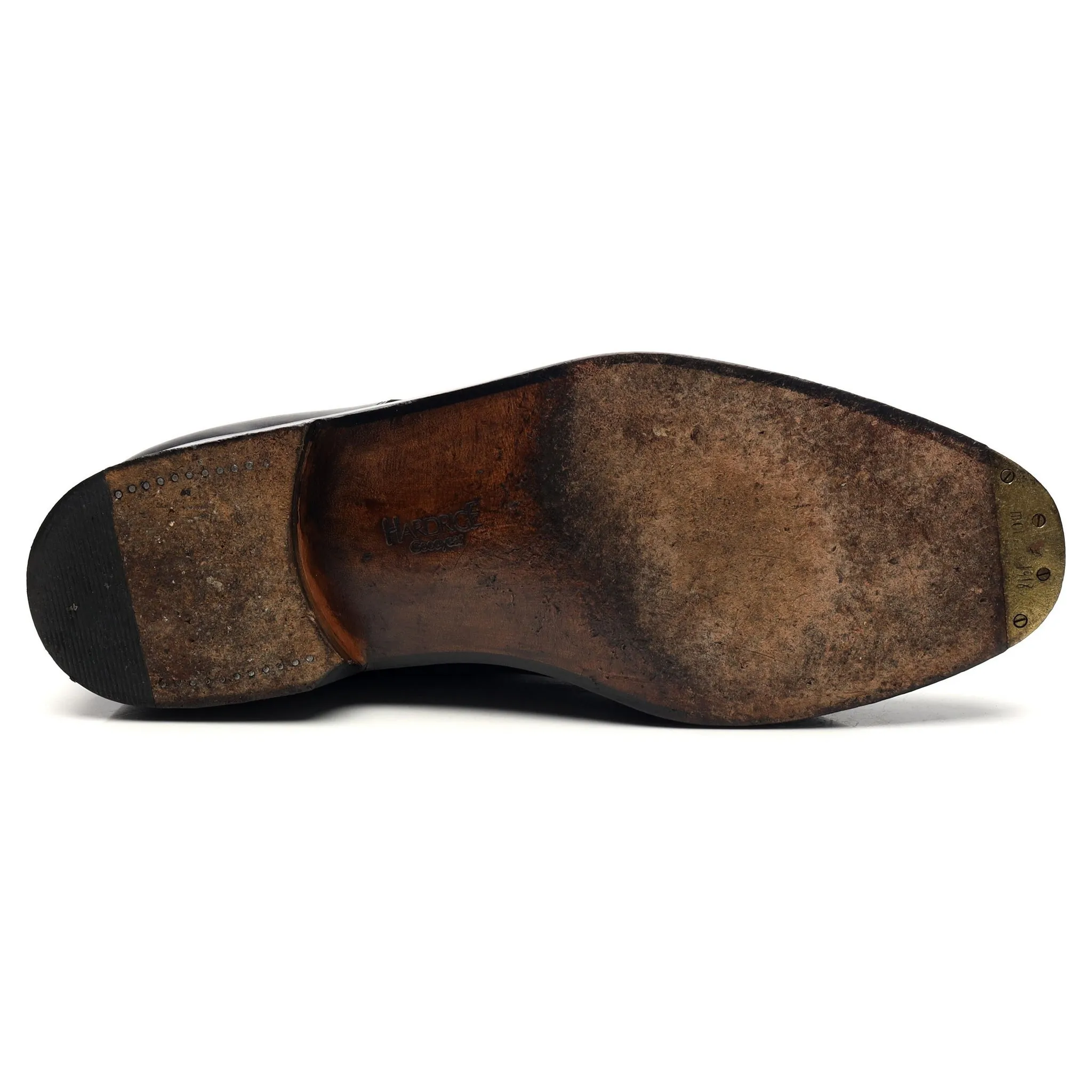 'Tuileries' Black Leather Double Monk Strap UK 11