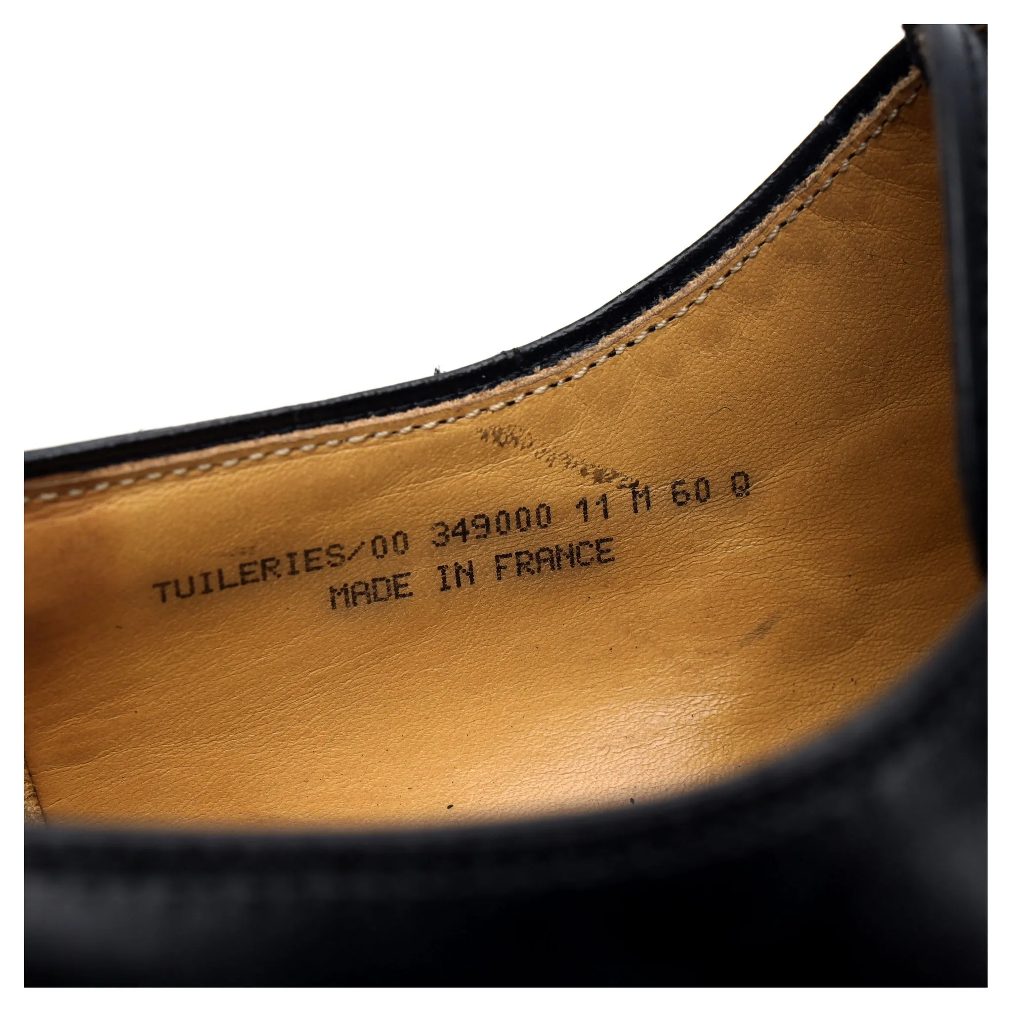 'Tuileries' Black Leather Double Monk Strap UK 11