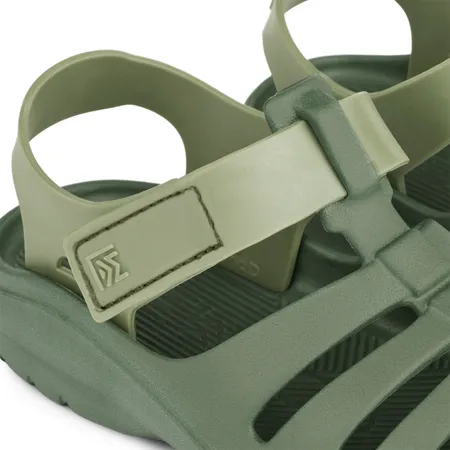 UK 8 Beau Two-Toned Green Sandals