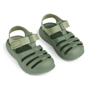 UK 8 Beau Two-Toned Green Sandals
