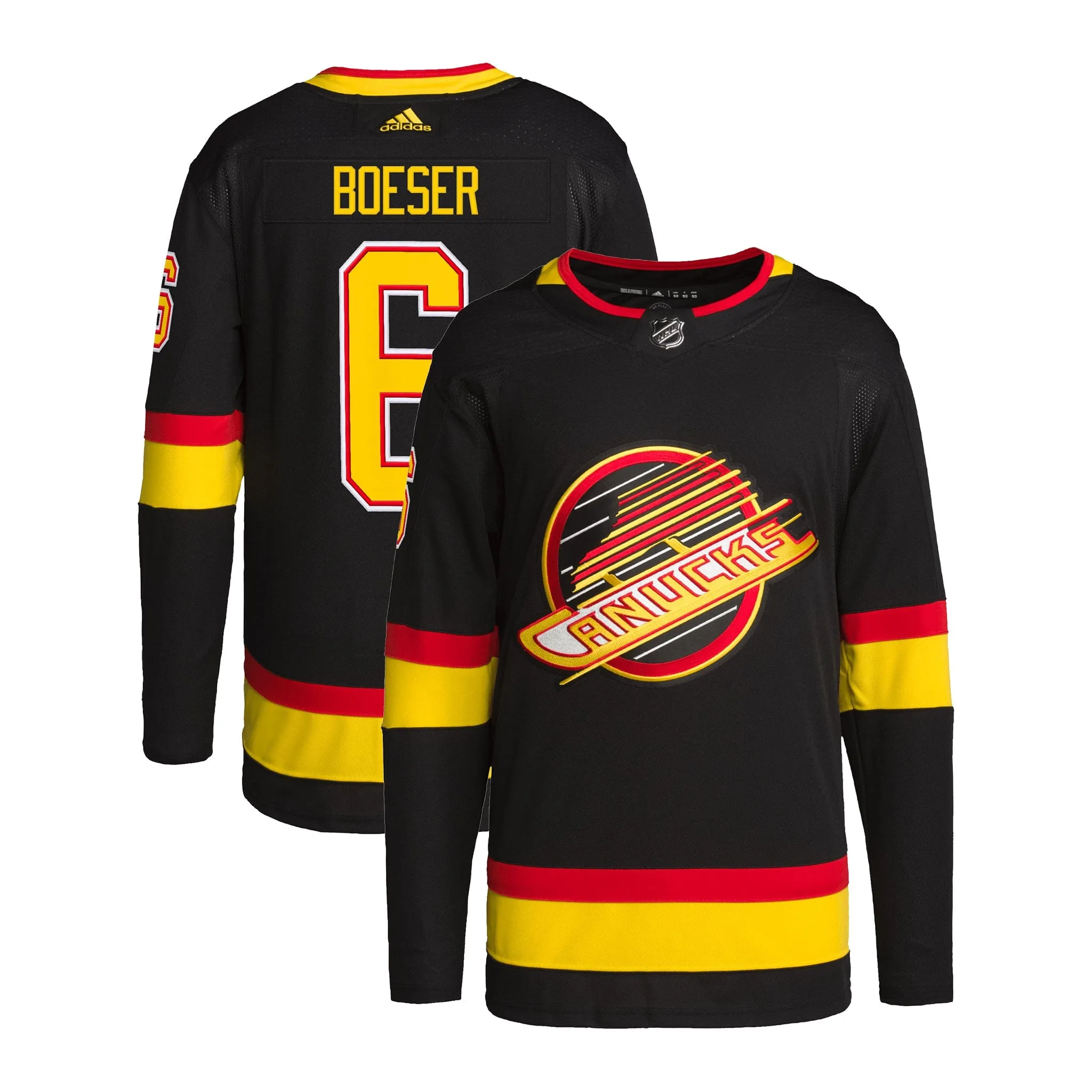 Vancouver Canucks Skate Adidas PrimeGreen Senior Jersey - Brock Boeser