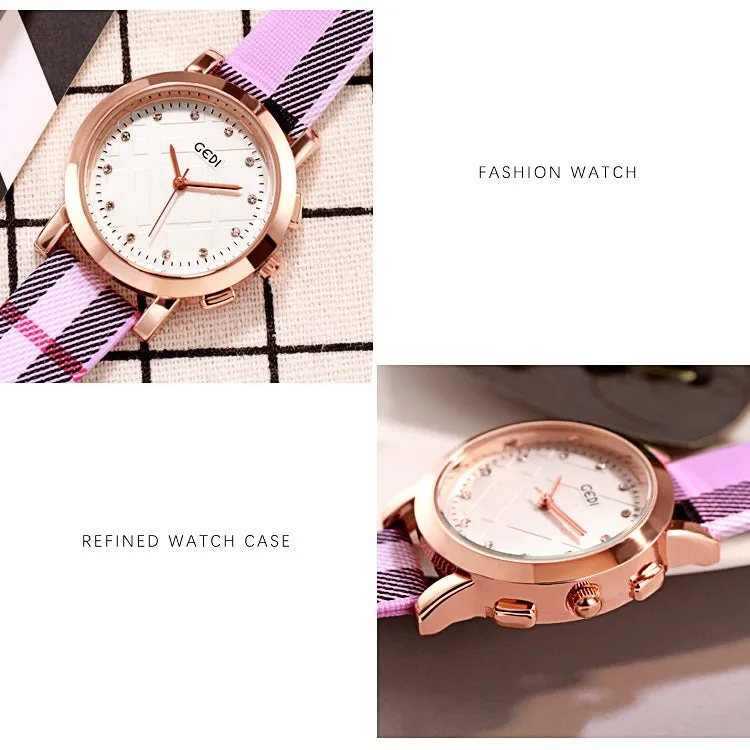 Vintage Diamond-inlaid Women's Watch