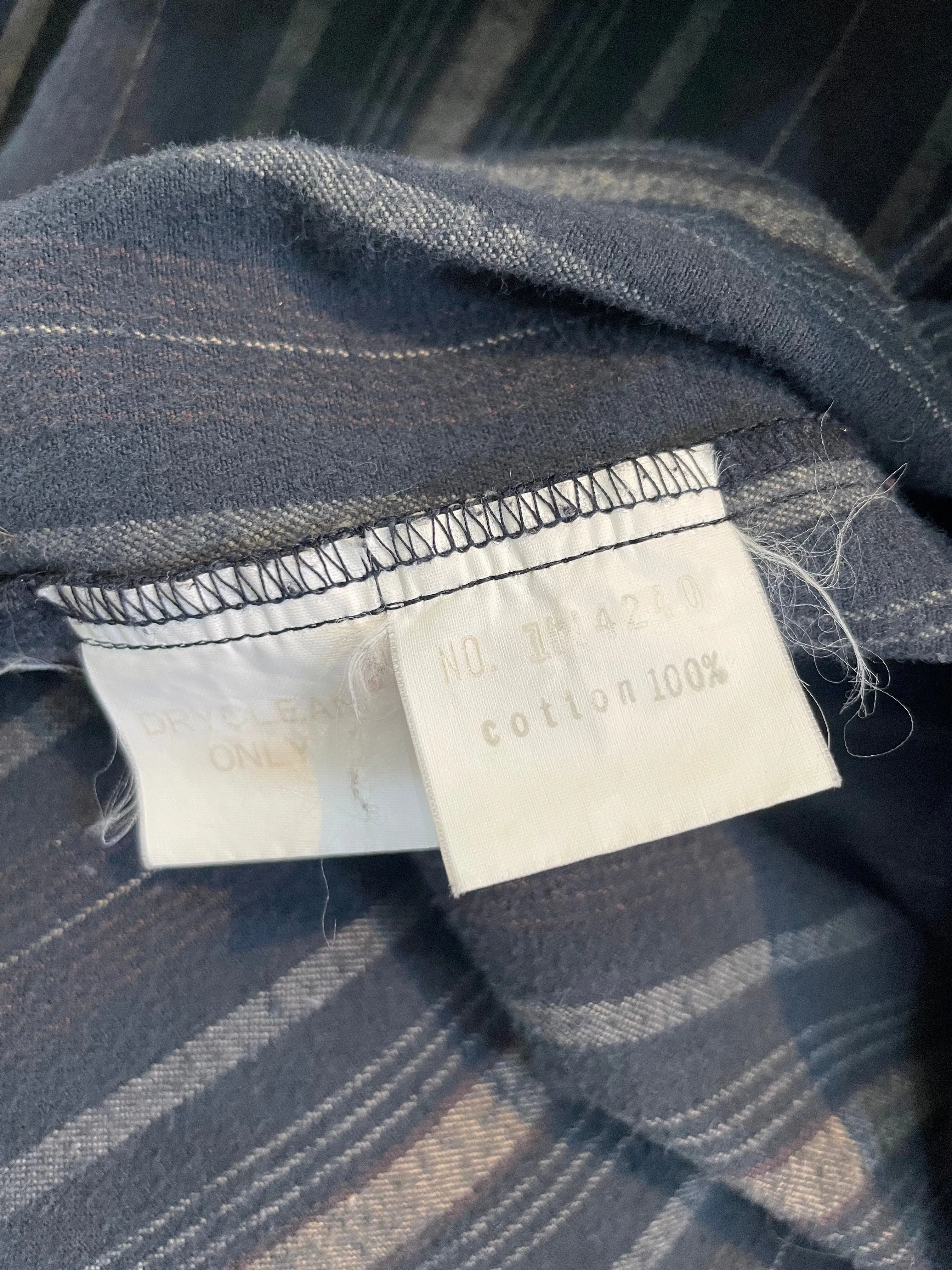 Vintage Matsuda Black Striped Duster Jacket
