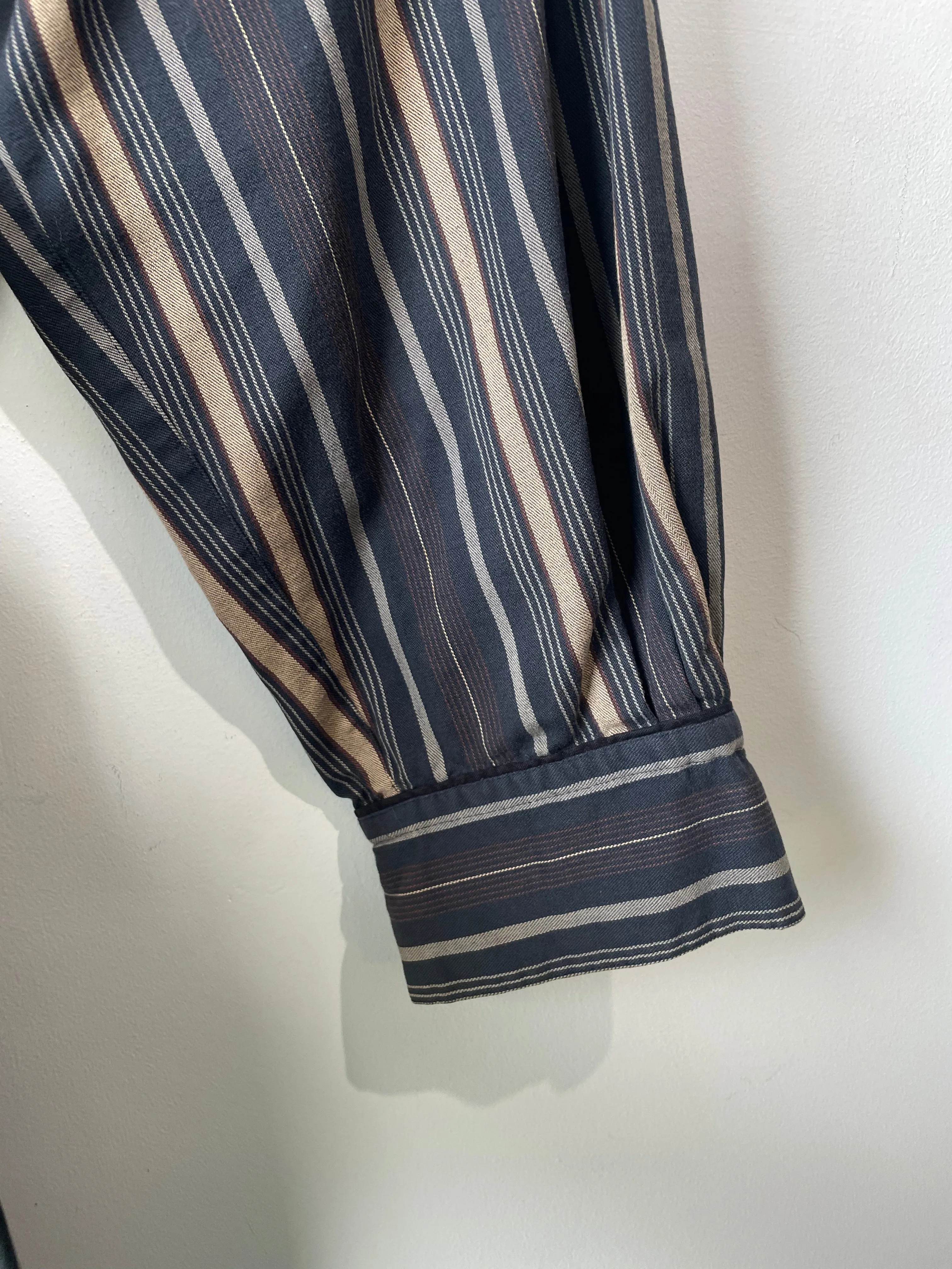 Vintage Matsuda Black Striped Duster Jacket