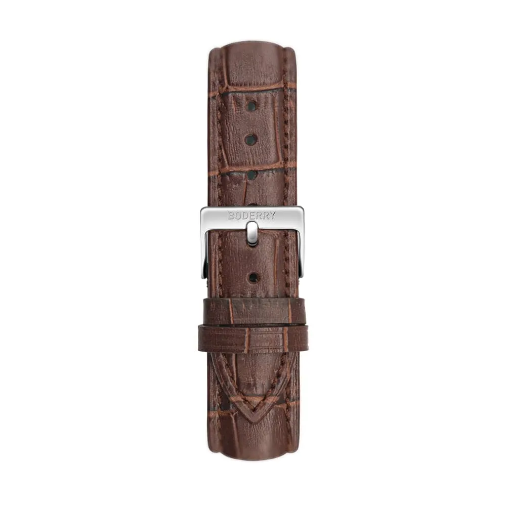 Watch Strap | Dark Brown Leather Strap 20mm