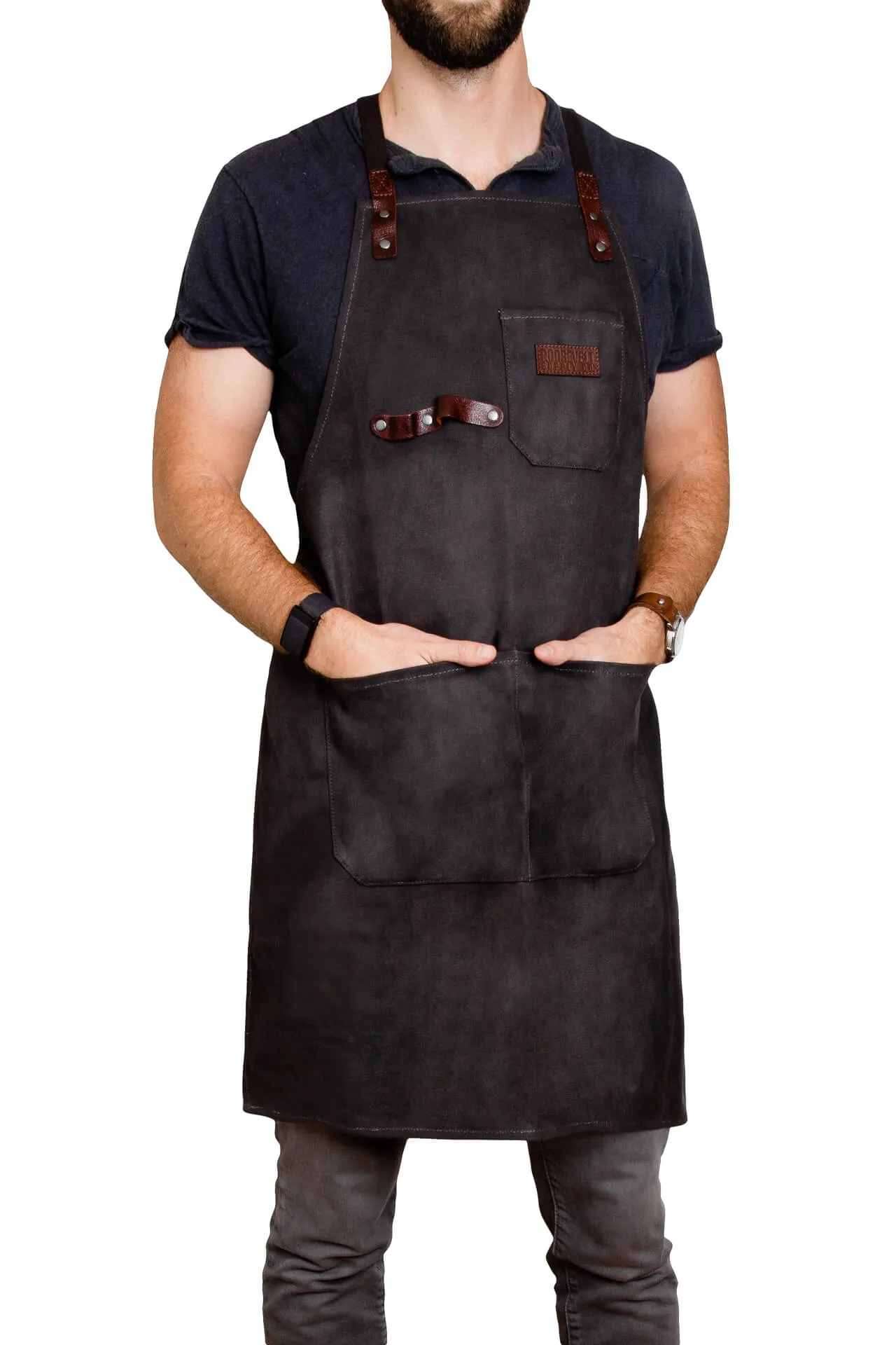 Waxed canvas apron