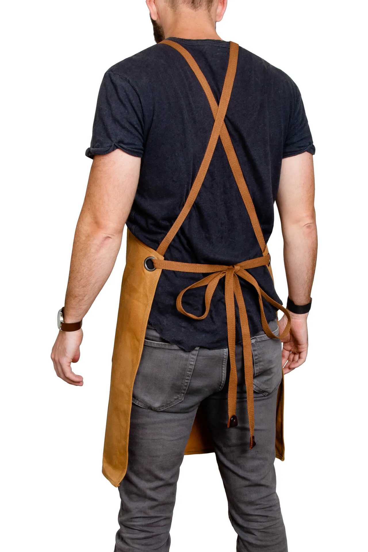 Waxed canvas apron