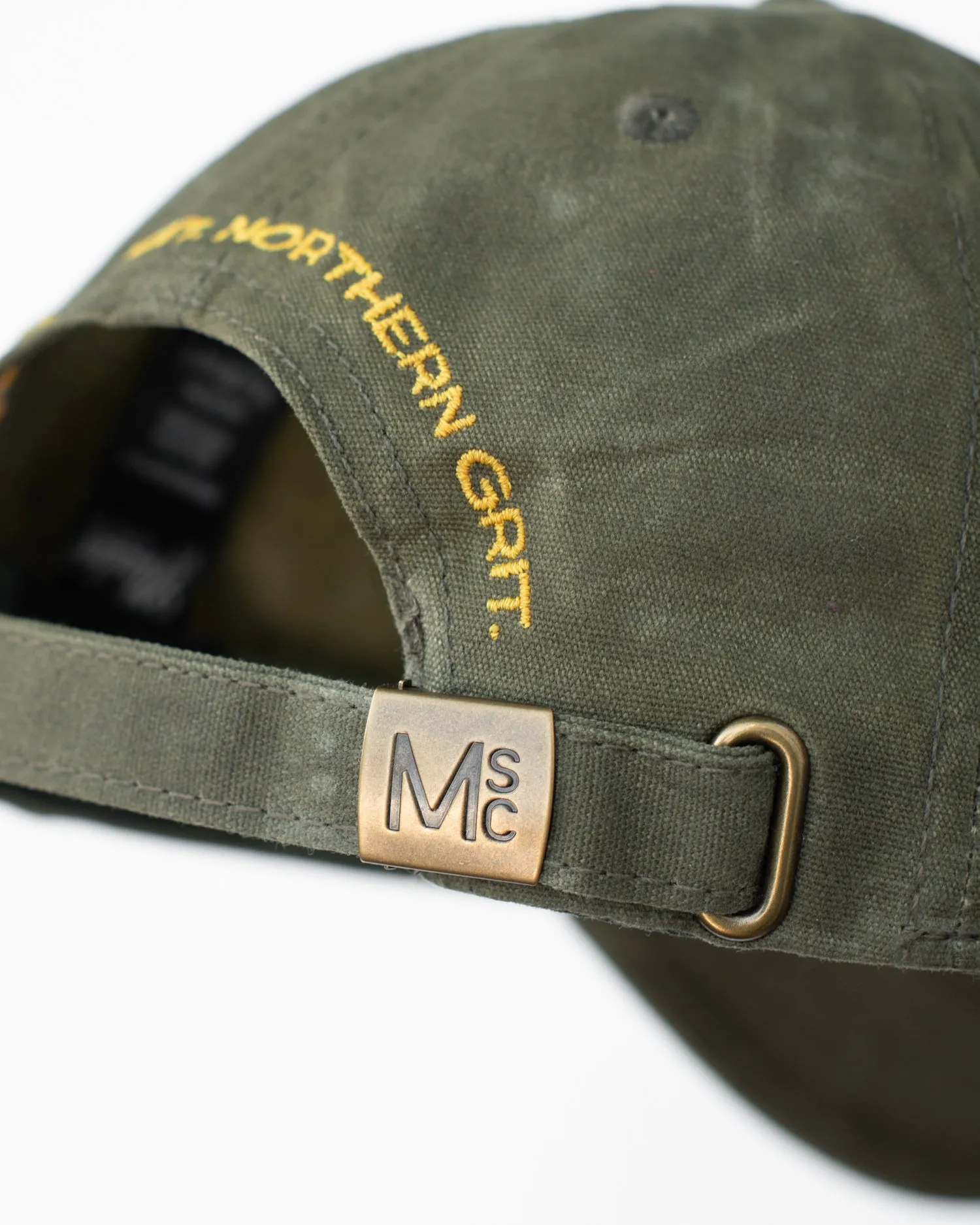 Waxed Canvas Cap: Olive