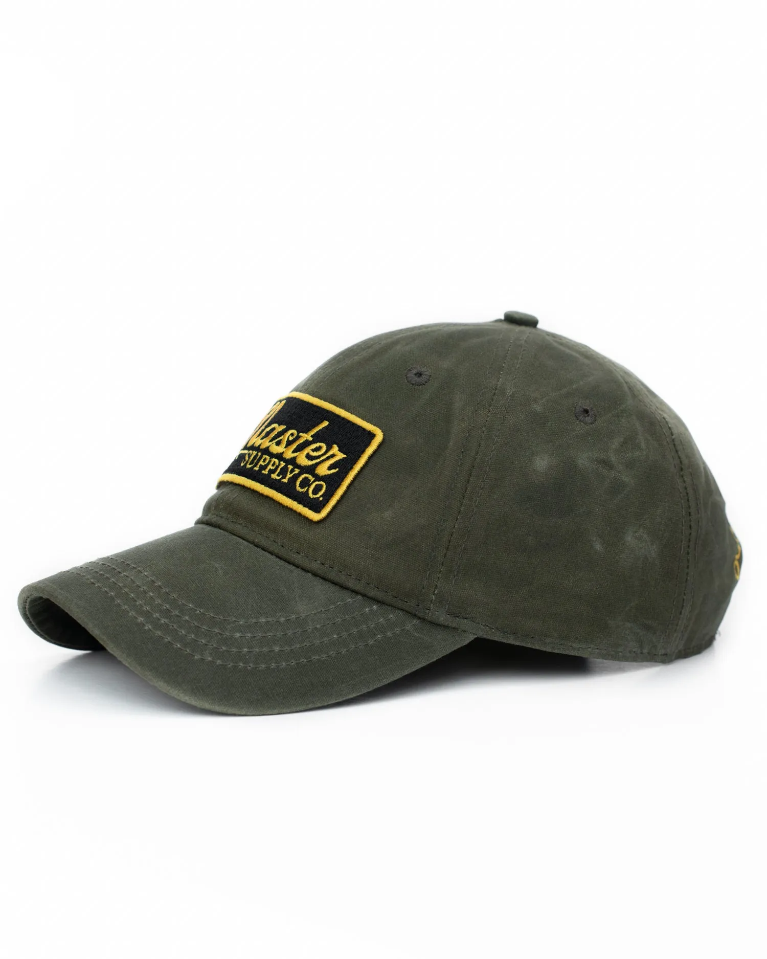 Waxed Canvas Cap: Olive