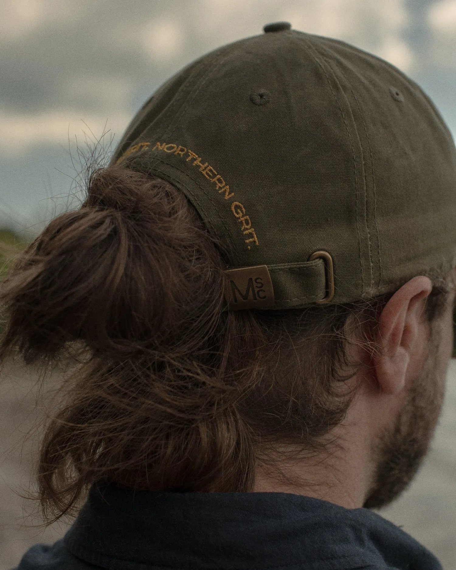 Waxed Canvas Cap: Olive