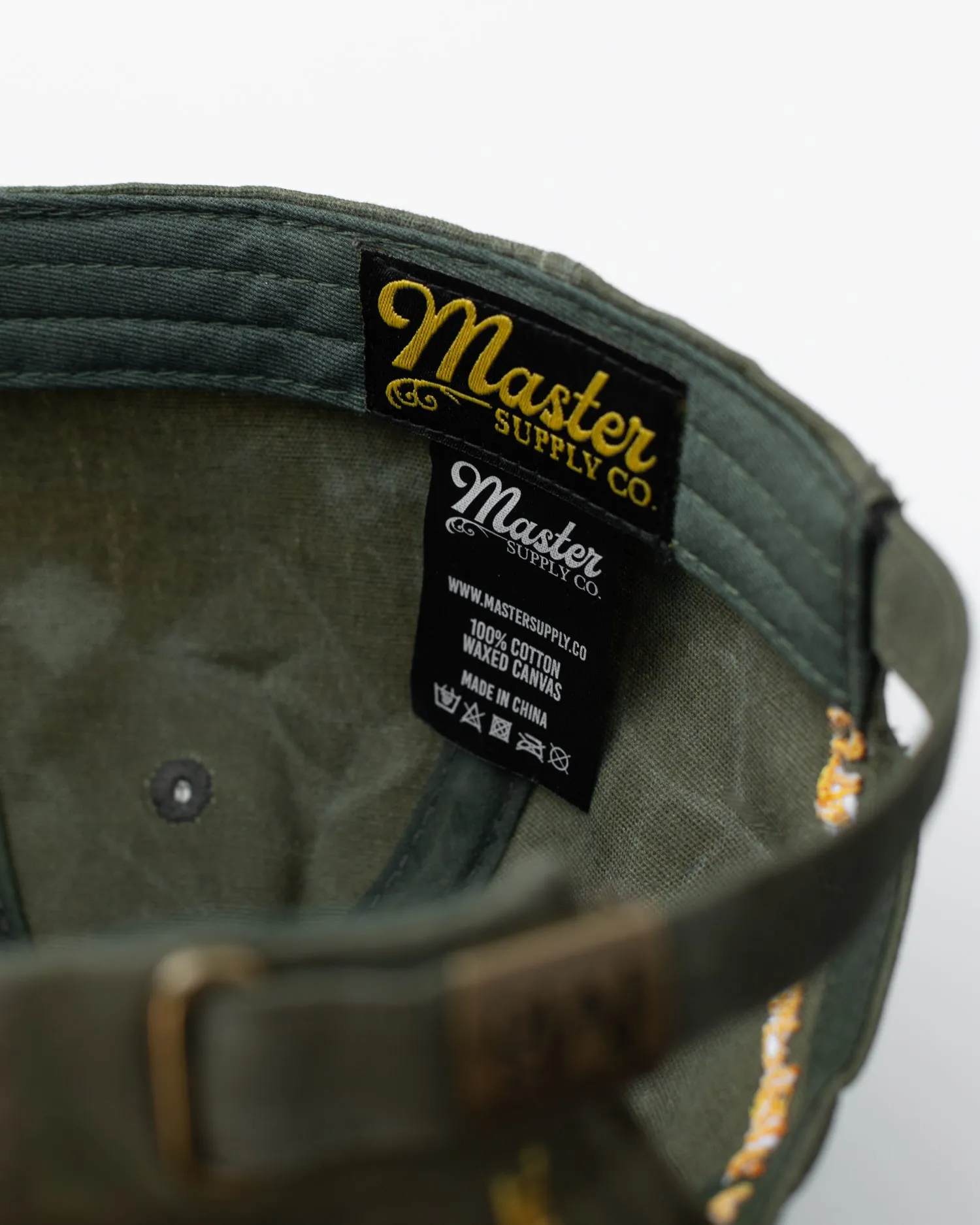 Waxed Canvas Cap: Olive
