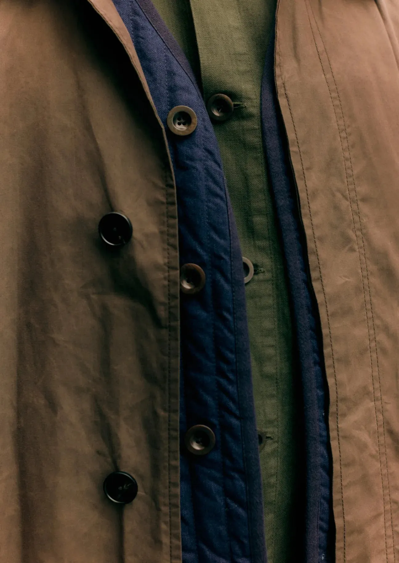 WAXED COTTON TRENCH