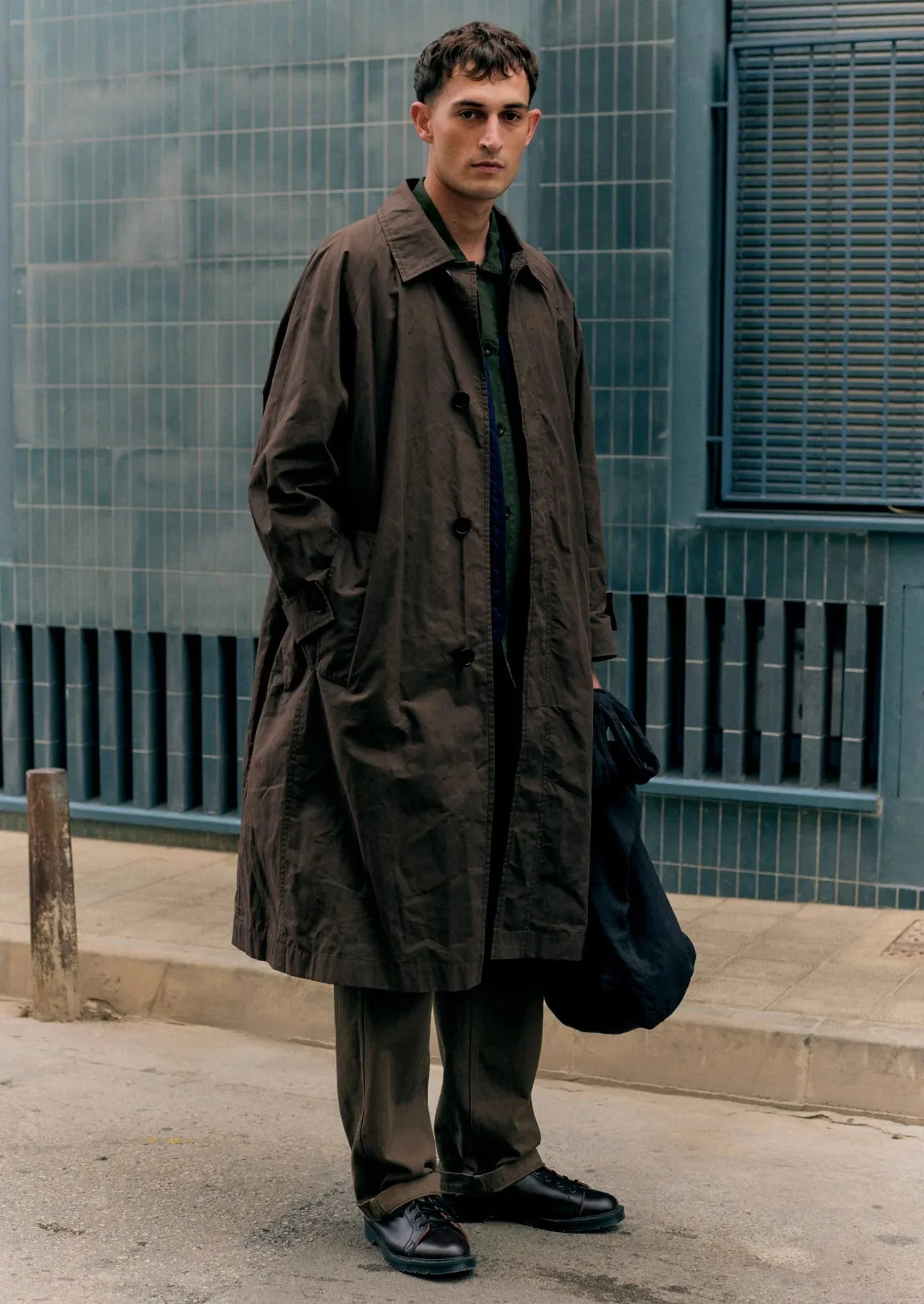WAXED COTTON TRENCH