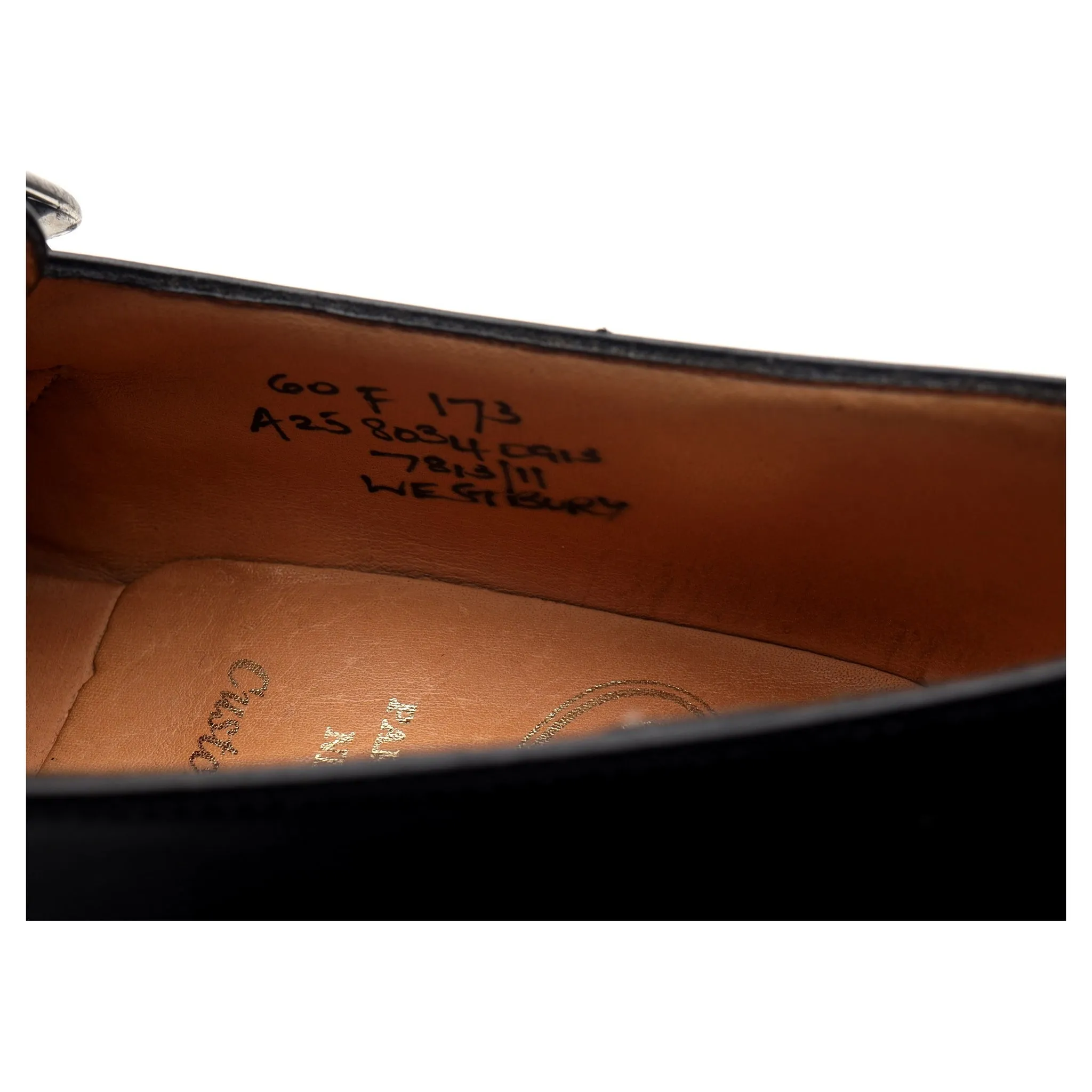 'Westbury' Black Leather Monk Strap UK 6 F