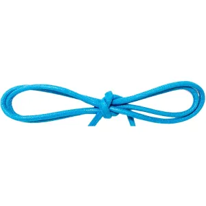 Wholesale Waxed Cotton Thin Round Dress Laces 1/8" - Neon Blue (12 Pair Pack) Shoelaces