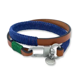 Wide Hand-knotted Double Wrap Bracelet
