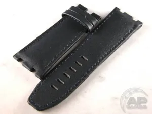 Wider 24mm Taper Scuta20 Navy Waterproof Leather For Audemars Piguet Diver OEM Buckle