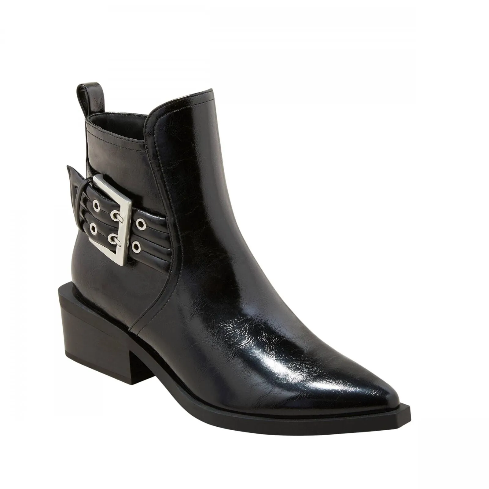 Wild Fable Giovanna Buckle Western Ankle Boots with Memory Foam Insole Black 11M
