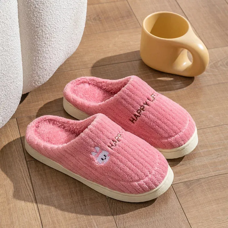 Women’s Happy Life Cotton Slippers