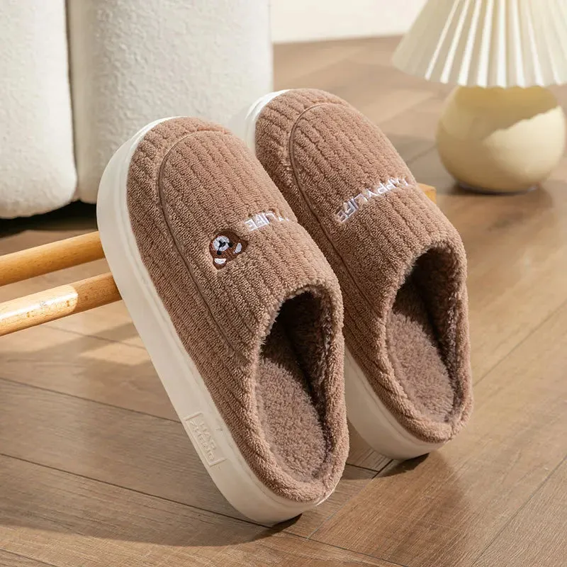 Women’s Happy Life Cotton Slippers