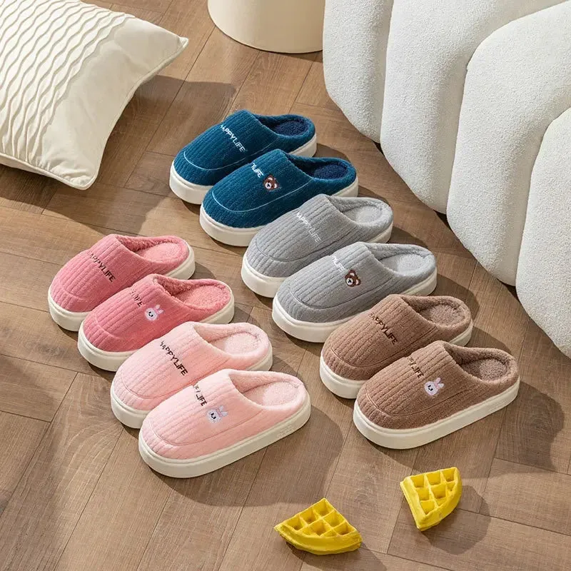 Women’s Happy Life Cotton Slippers