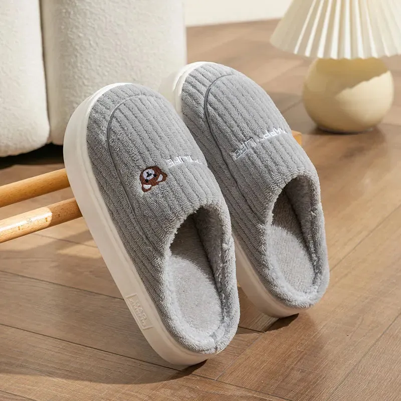 Women’s Happy Life Cotton Slippers