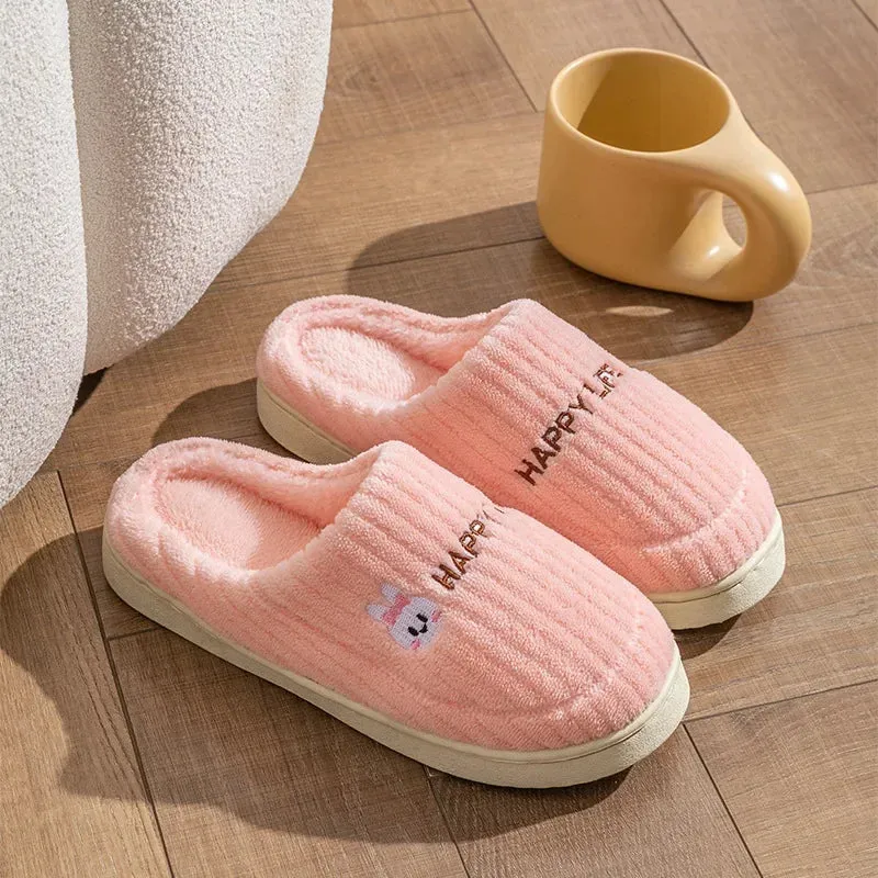 Women’s Happy Life Cotton Slippers