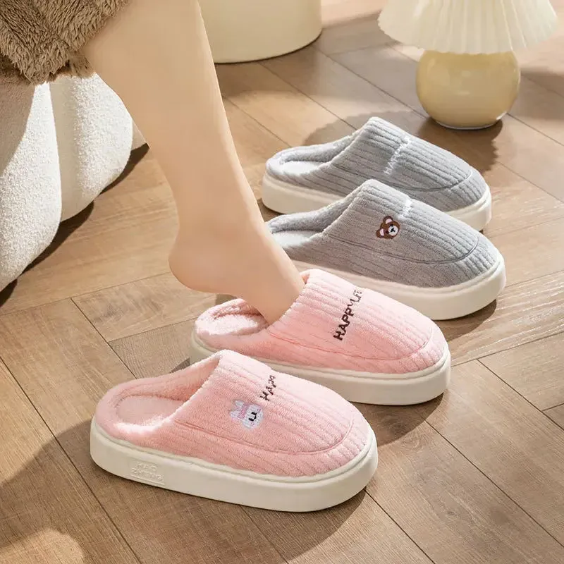 Women’s Happy Life Cotton Slippers