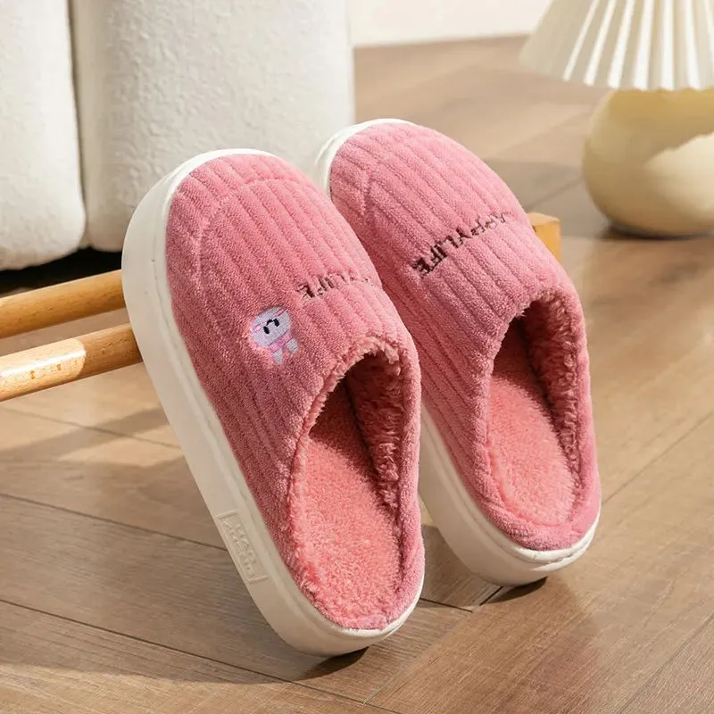 Women’s Happy Life Cotton Slippers