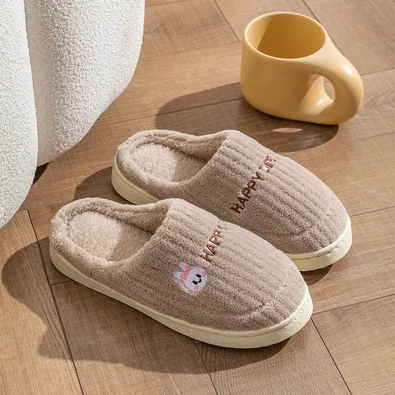 Women’s Happy Life Cotton Slippers