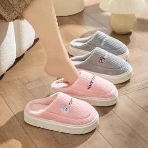 Women’s Happy Life Cotton Slippers