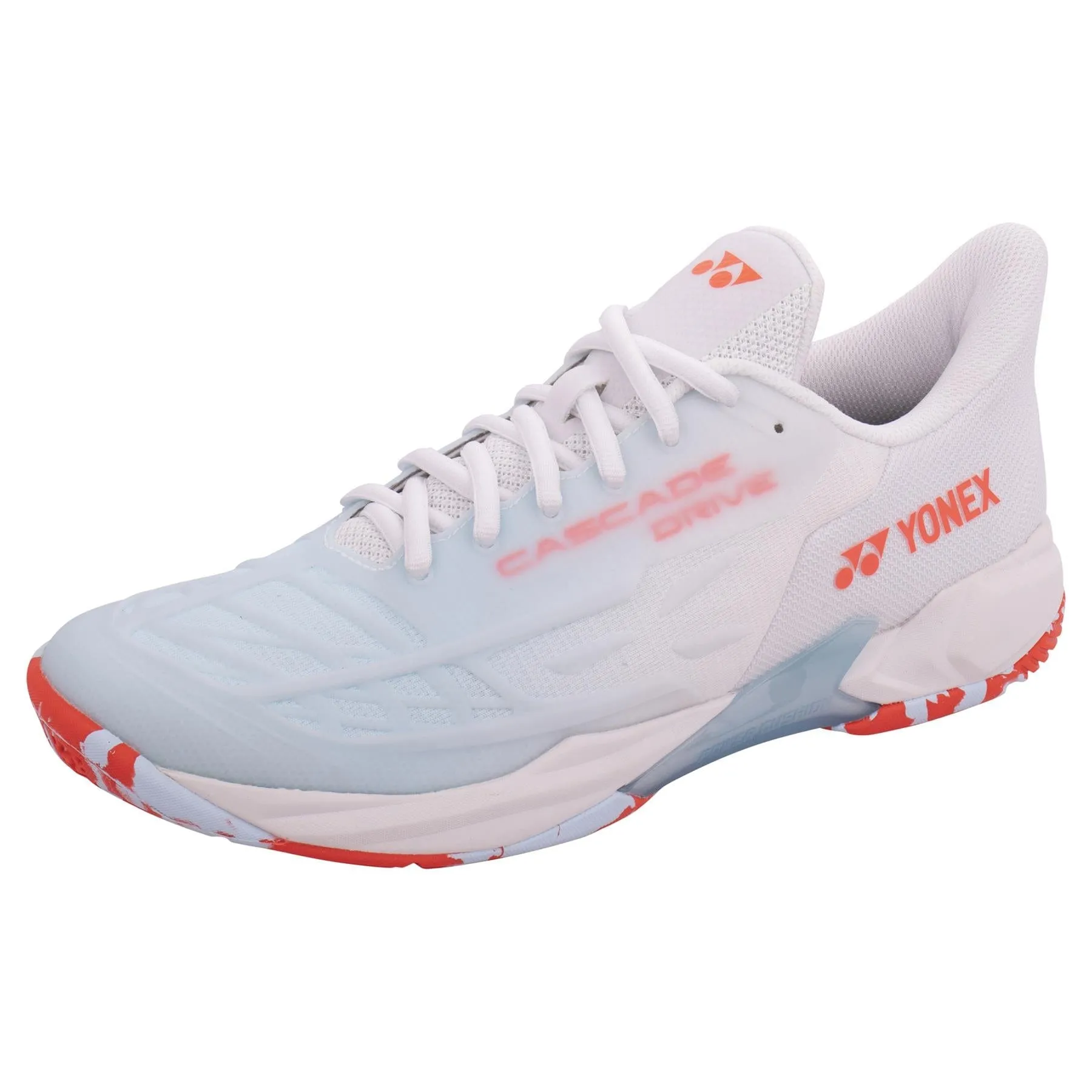 Yonex Power Cushion Cascade Drive 2 Badminton Shoes - White / Water Blue