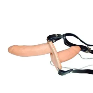 You2toys Multi-speed Vibrating Double-ended Strap-on Dildo with Harness