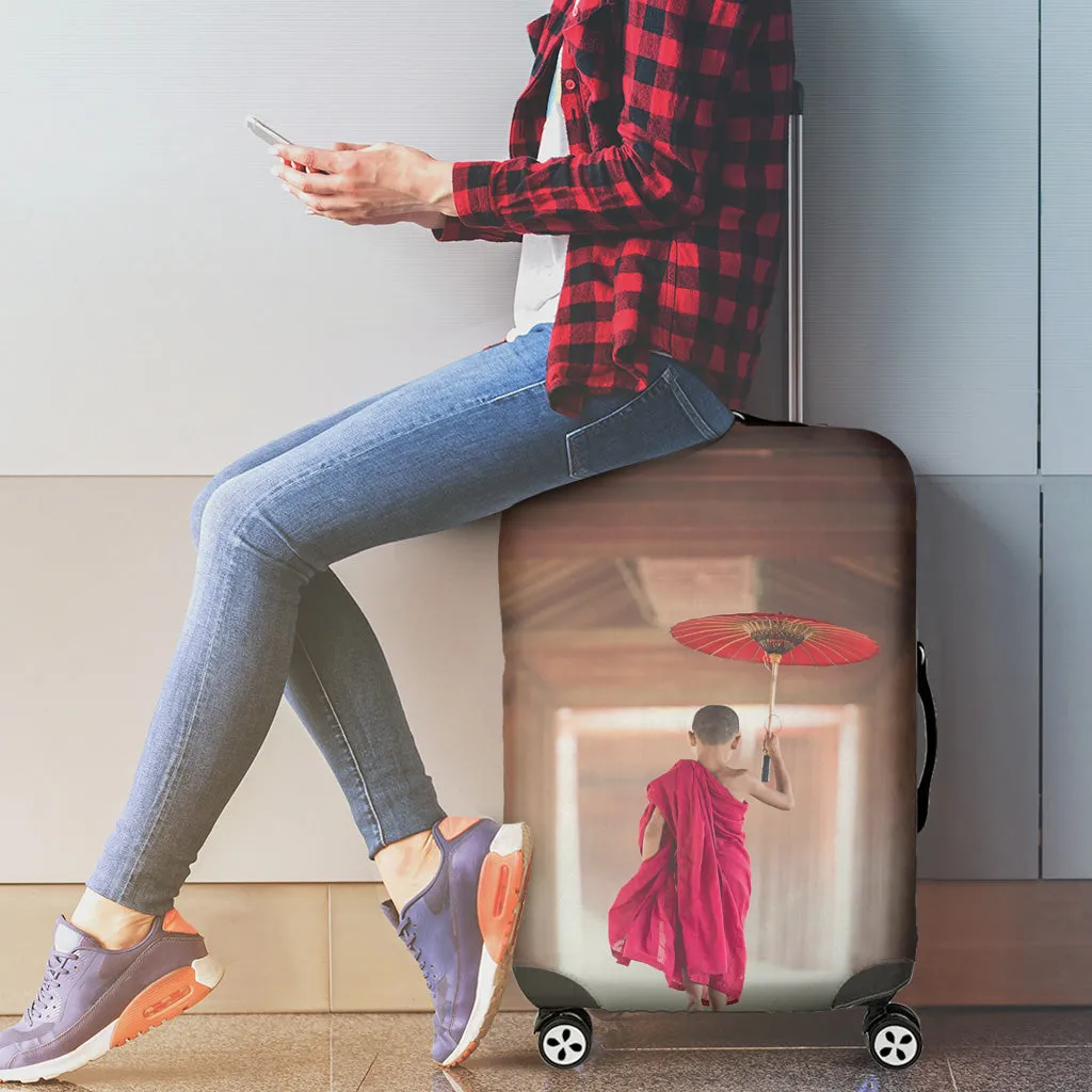 Young Monk Luggage Cover